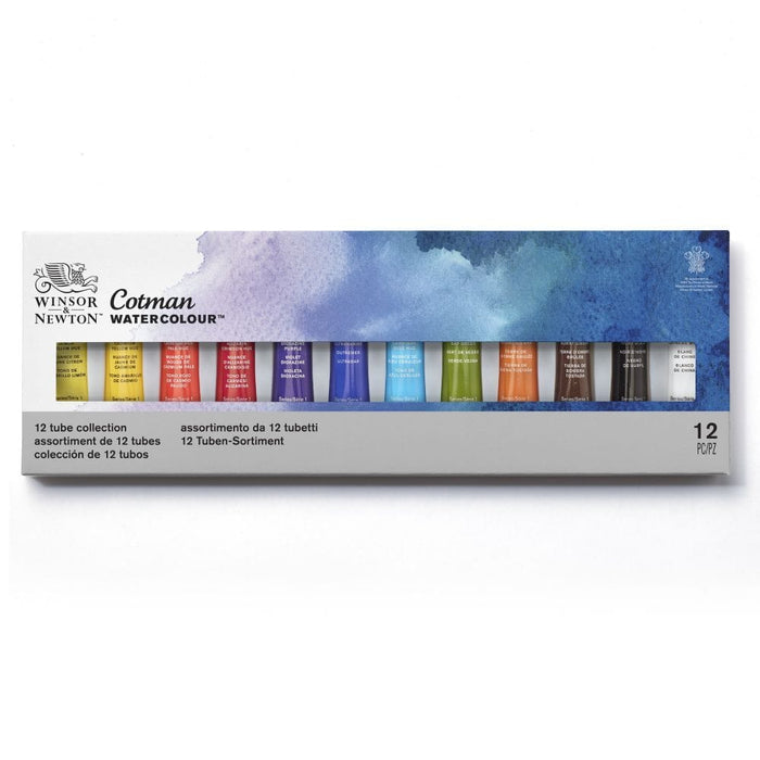 Cotman Watercolour Paint Tube Set 12 X 8ml